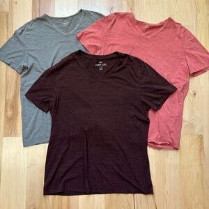 Set of 3 Gap and BDG V-neck shirts in XL